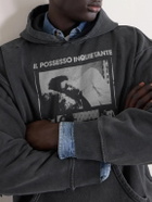 Enfants Riches Déprimés - Il Possesso Printed Cotton-Jersey Hoodie - Black