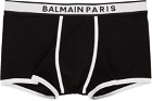 Balmain Black & White Logo Boxers