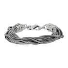 Emanuele Bicocchi Silver Multi Strand Bracelet