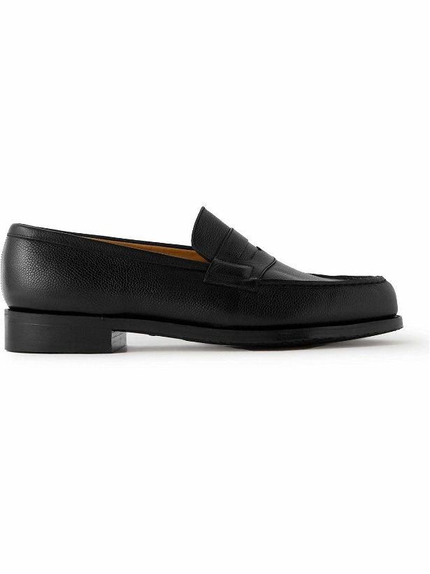Photo: J.M. Weston - Full-Grain Leather Penny Loafers - Black
