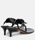Isabel Marant Ekyne embellished leather thong sandals