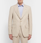 TOM FORD - Beige Shelton Slim-Fit Silk and Linen-Blend Suit Jacket - Men - Beige