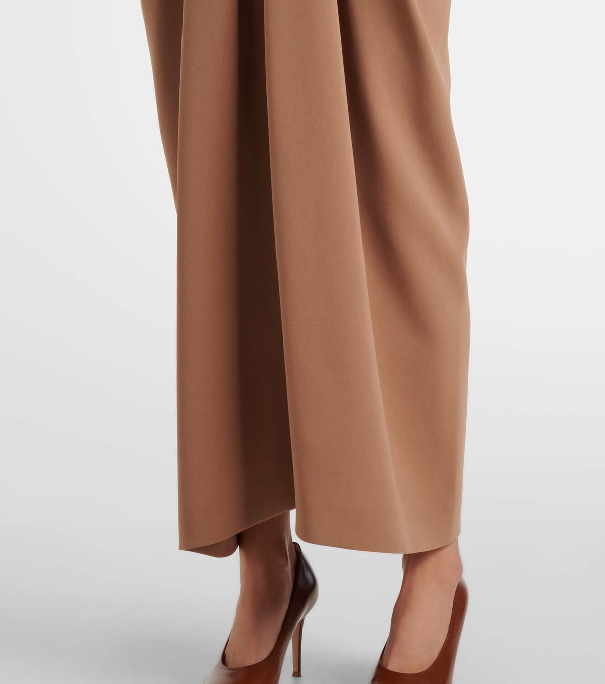 スカート Max Mara Studio Burgundy leather Taiga skirt Burgundy leather Taiga skirt – G&B