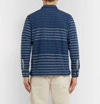 Universal Works - Striped Cotton-Blend Shirt - Blue