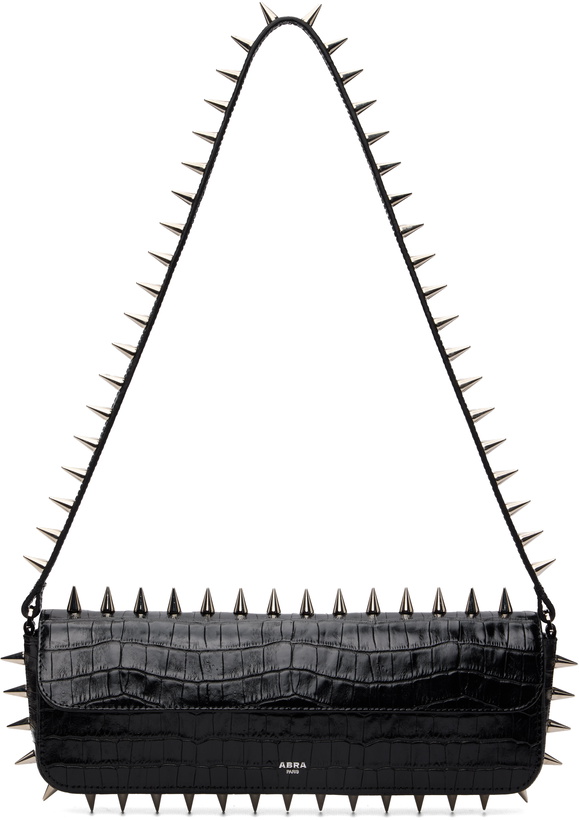 Photo: ABRA Black Spike Baguette Bag