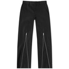 Comme des Garçons Homme Plus Men's Zip Detail Pant in Black