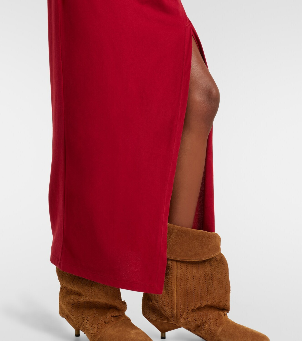 Isabel Marant Nadela gathered cotton maxi dress