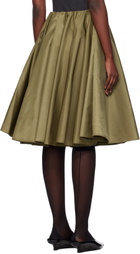 AO Yes Khaki Circular Midi Skirt