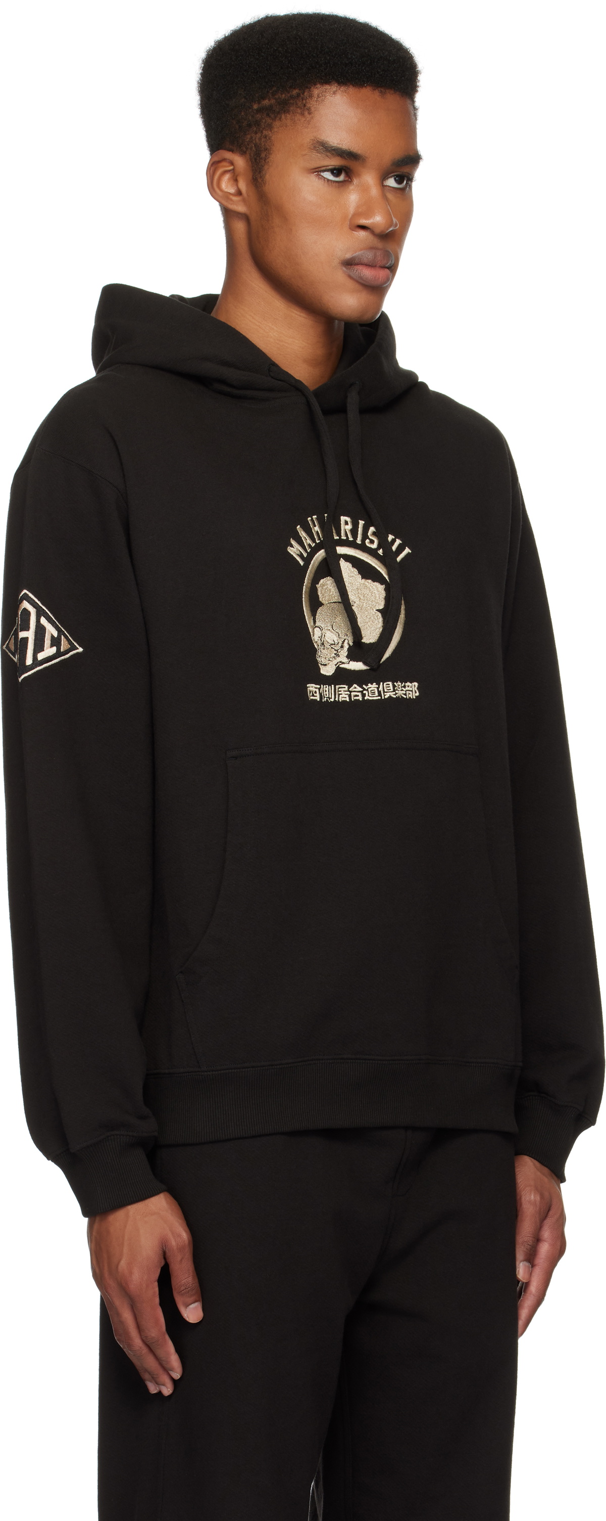 Maharishi Black Nishigawa Iaido Club Edition Kamon Hoodie