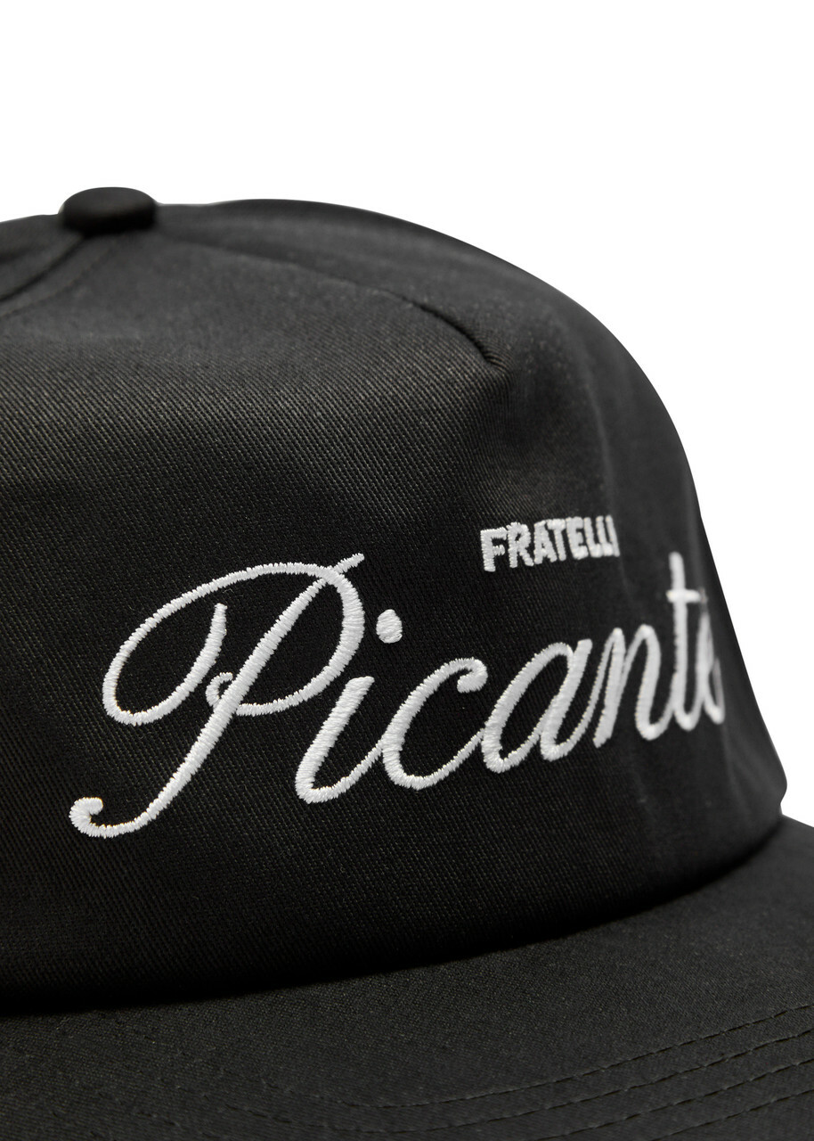 Picante Fratelli Logo-embroidered Cotton cap - Black - One Size