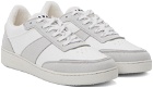 A.P.C. White & Gray Plain Sneakers