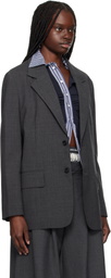 We11done Gray Wool Blazer