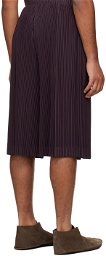 HOMME PLISSÉ ISSEY MIYAKE Purple Tailored Pleats 2 Shorts