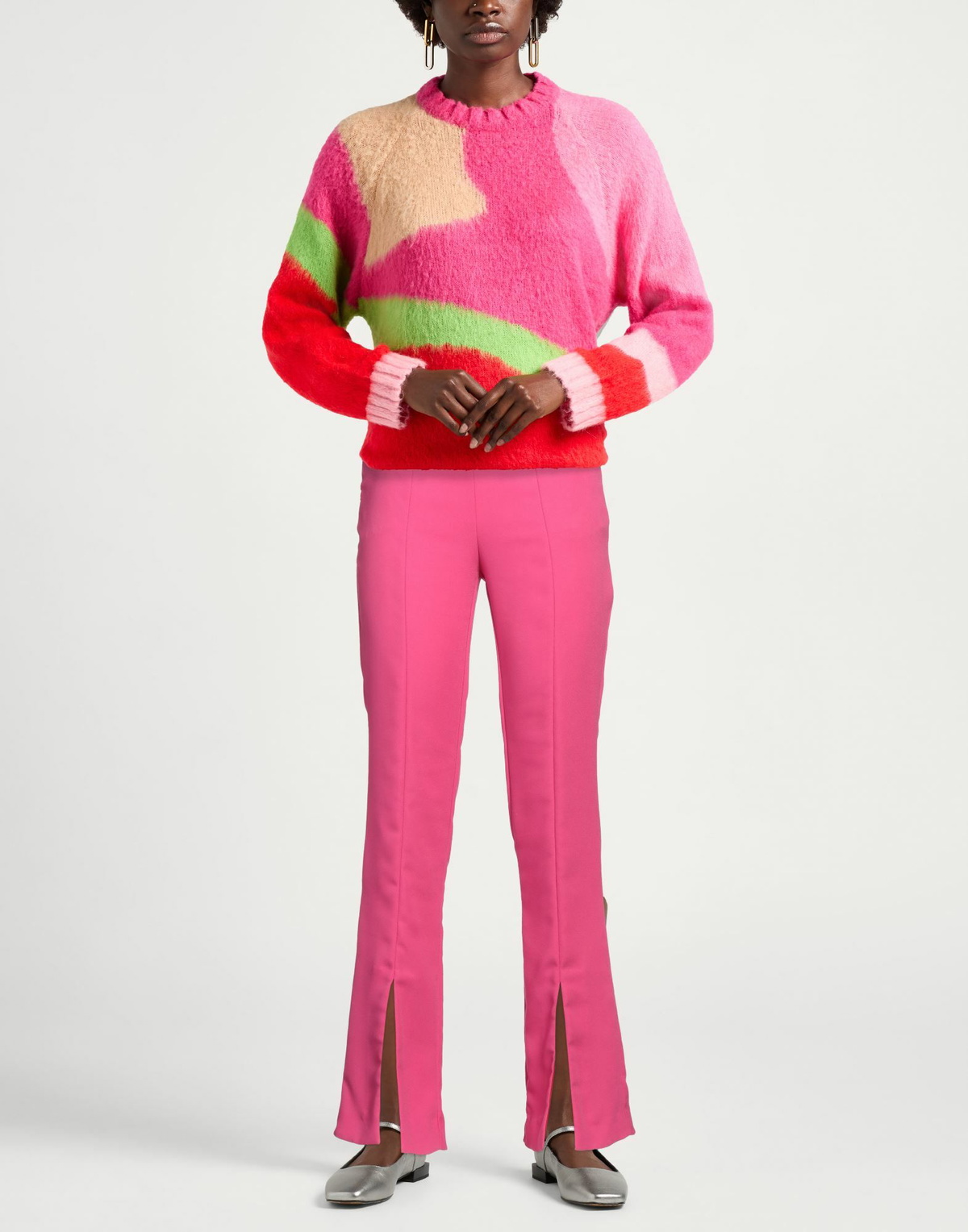 Manila Grace Womens Pants Fuchsia