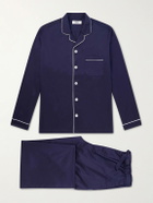 TEKLA - Chelsea Cotton-Satin Pyjama Set - Blue
