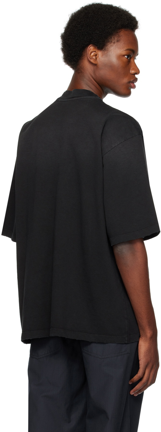 MSGM Black Print T-Shirt