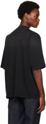 MSGM Black Print T-Shirt