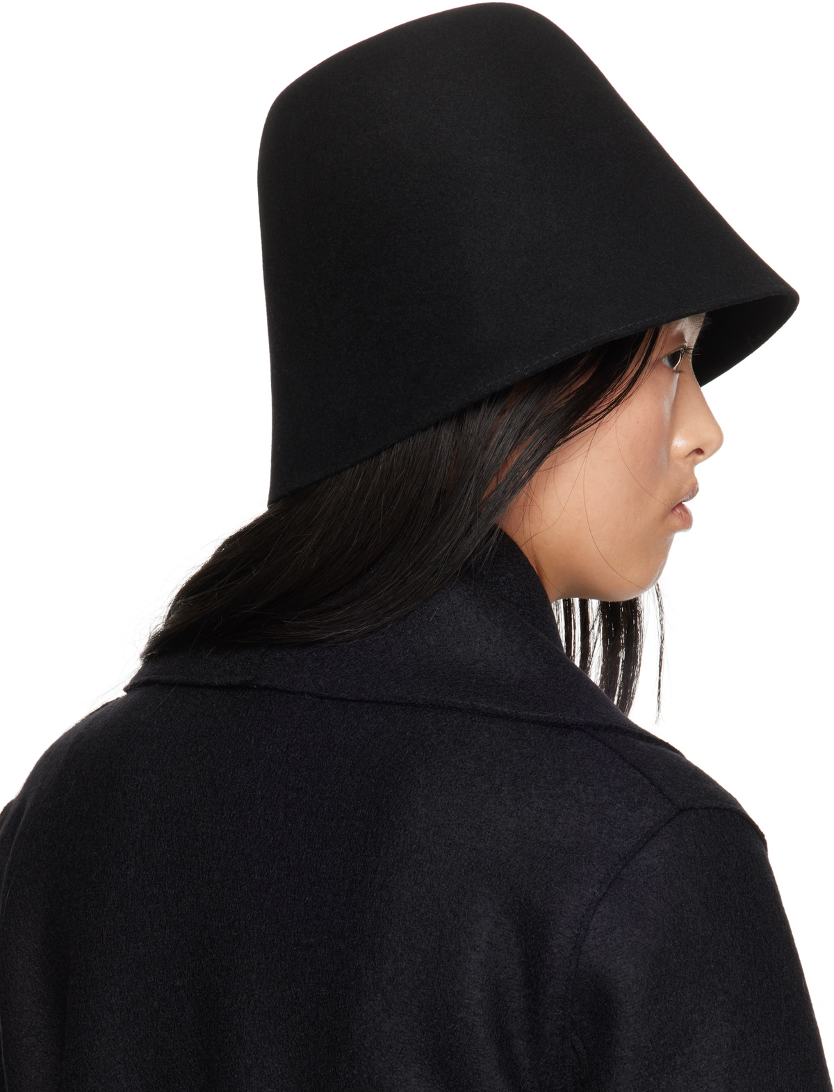 La Collection Black Madelyn Beach Hat