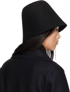La Collection Black Madelyn Beach Hat