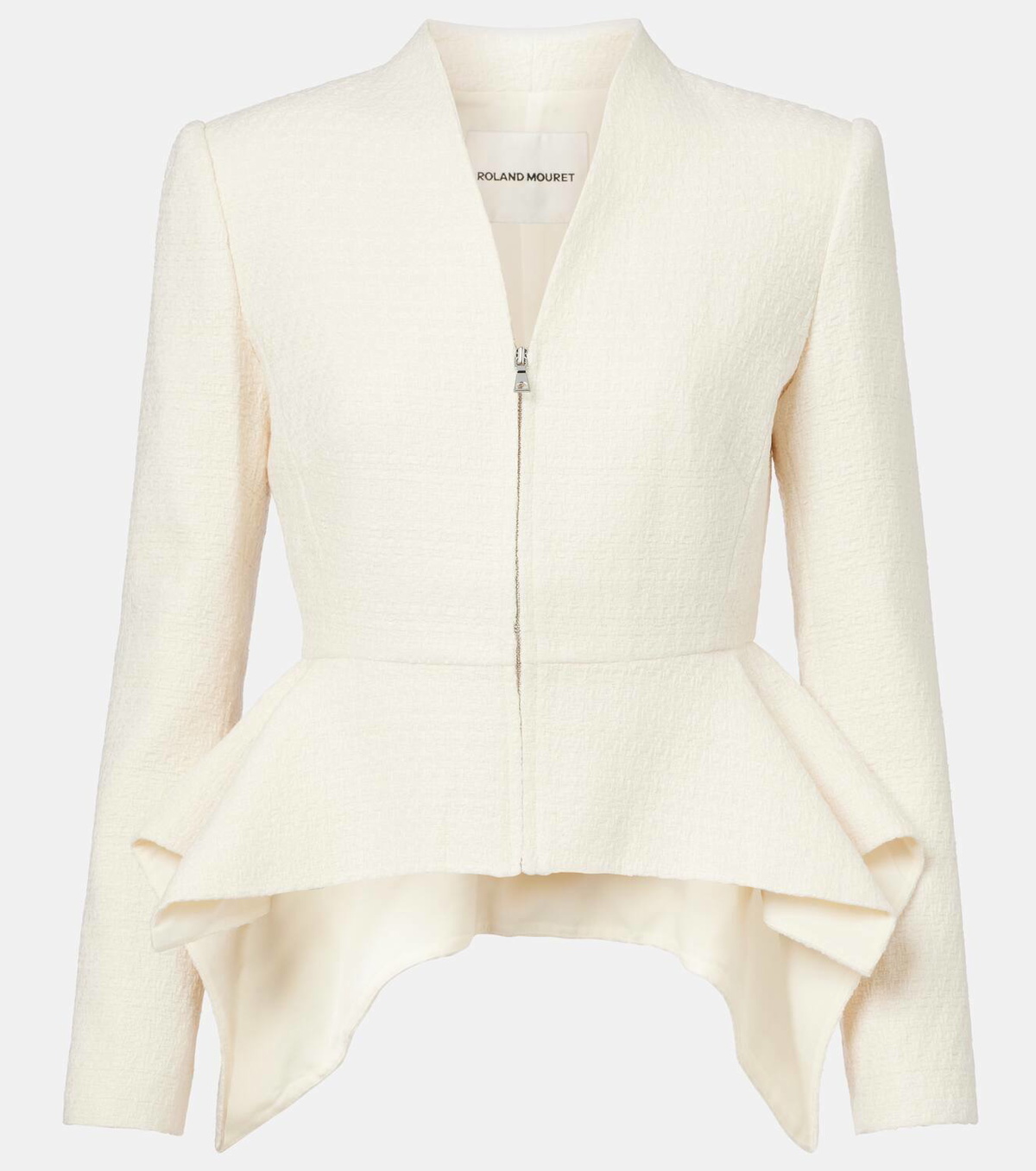 Roland Mouret Peplum bouclé jacket
