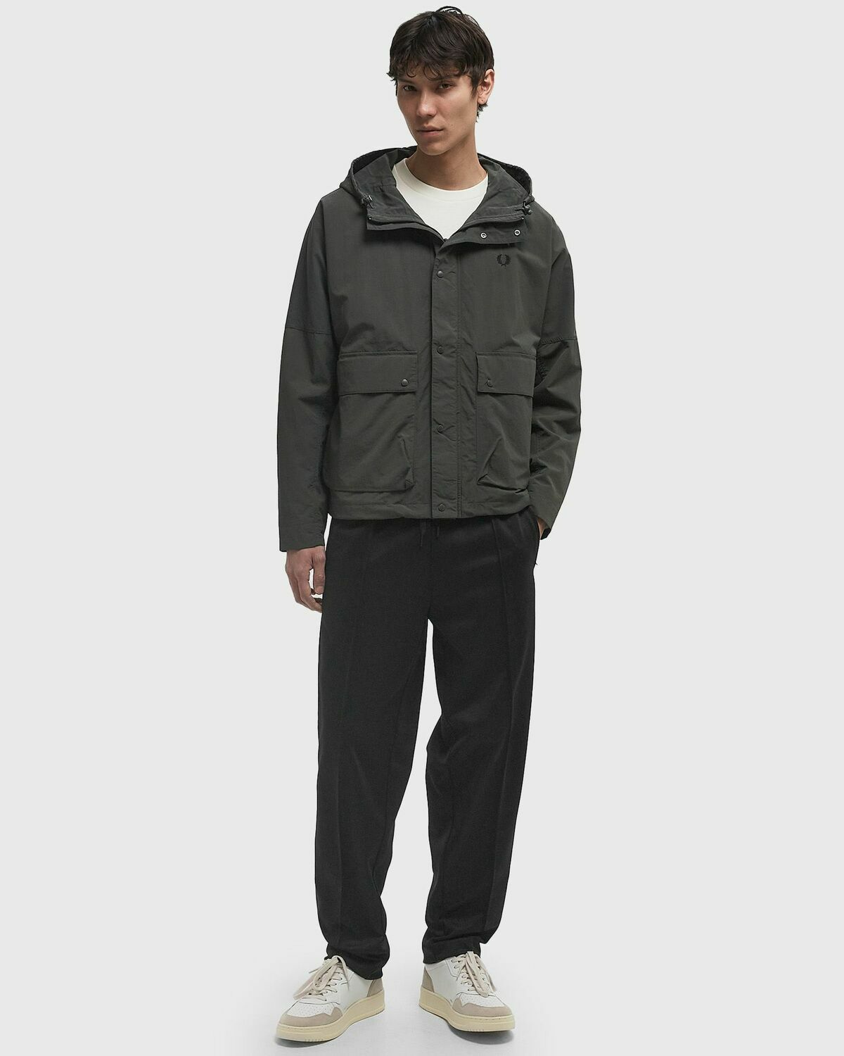 Fred Perry CROPPED FISHING PARKA Green Men