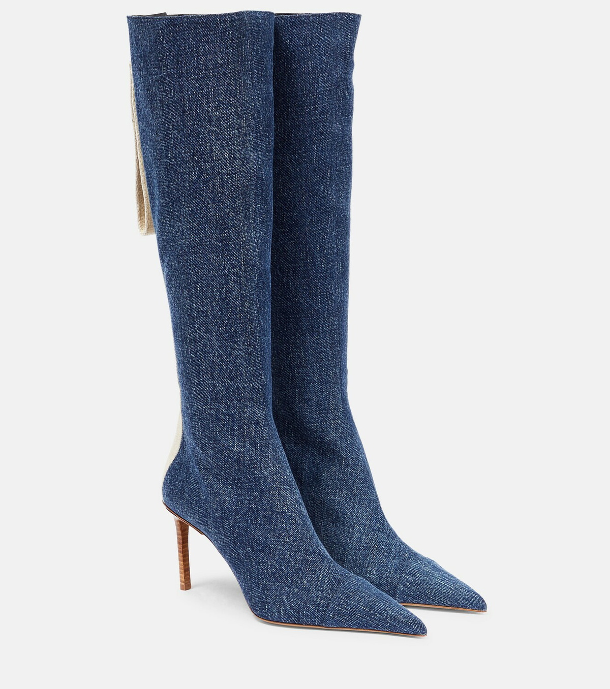 Jacquemus - Les Bottes Cordao denim knee-high boots