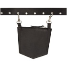 Dheygere Black Leather Pocket Belt