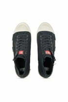 Diesel S-D-Verse - Sneakers in frayed canvas with D logo - Sneakers Mens in Black