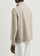 Eileen Fisher Stretch-cotton Gilet Beige