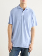 Peter Millar - Fifty-Fifty Printed Stretch-Jersey Polo Shirt - Blue
