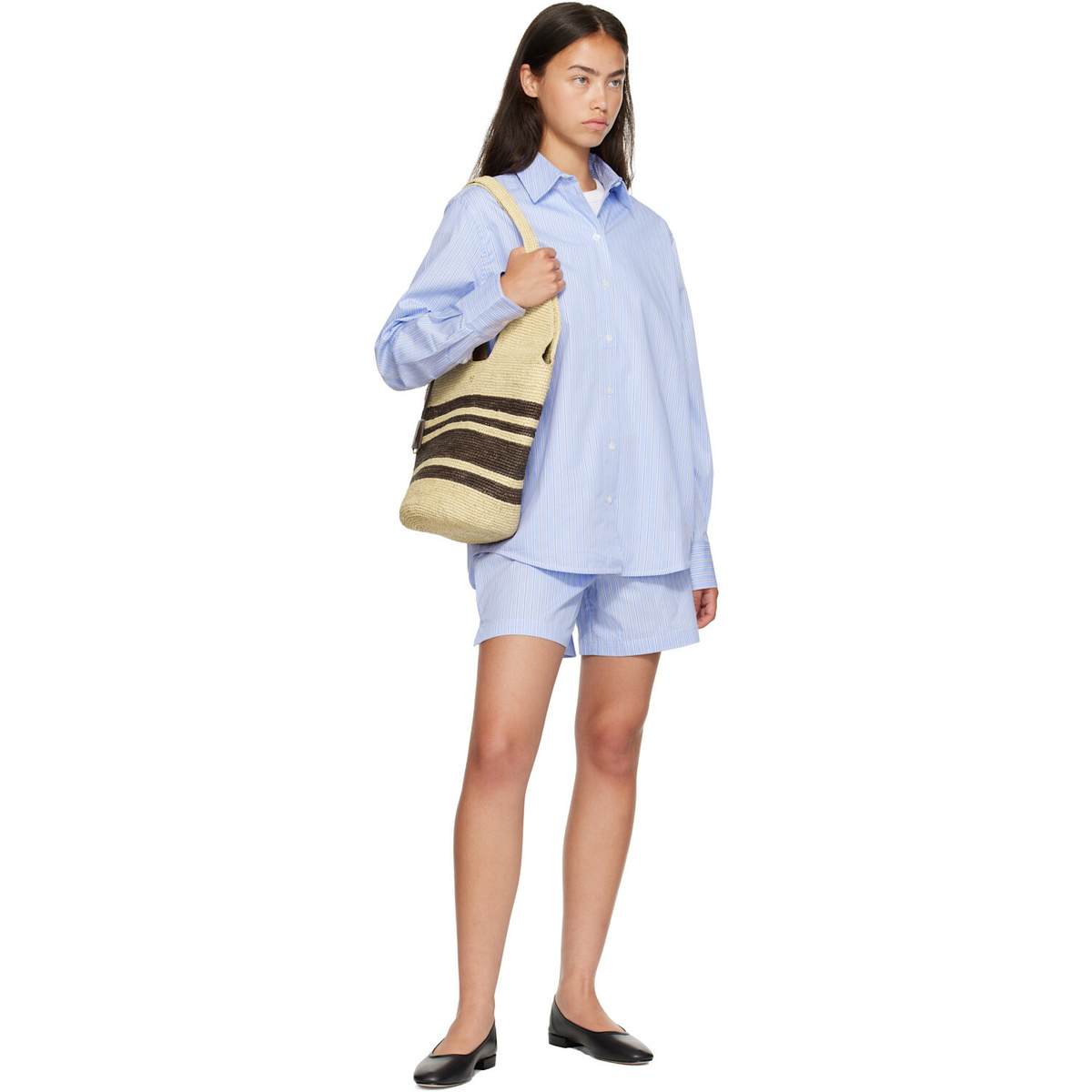 ANINE BING Blue Essie Shirt