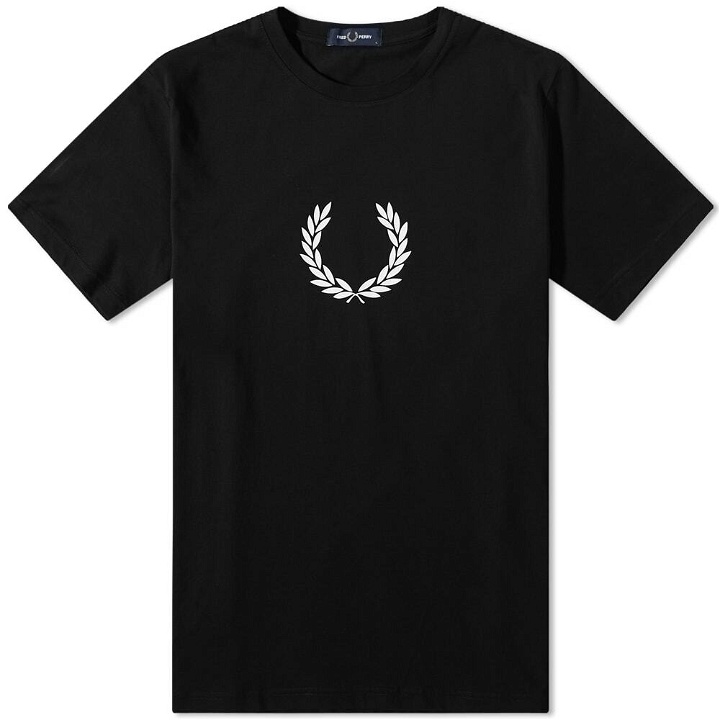 Photo: Fred Perry Men's Laurel Wreath T-Shirt in Black