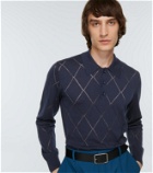 Dries Van Noten Embroidered wool polo sweater