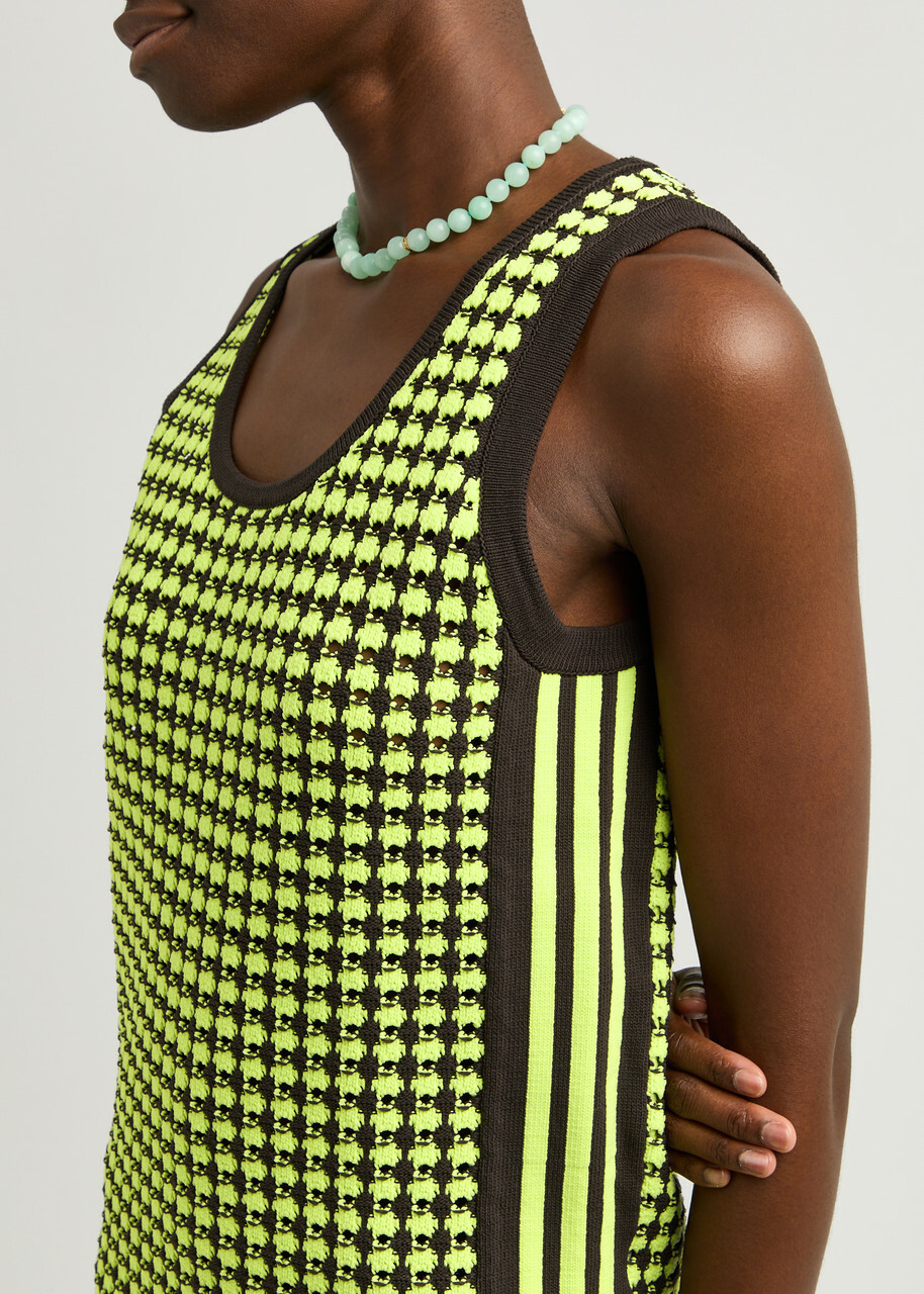 Adidas X Wales Bonner Patterned-intarsia Crochet-knit Vest