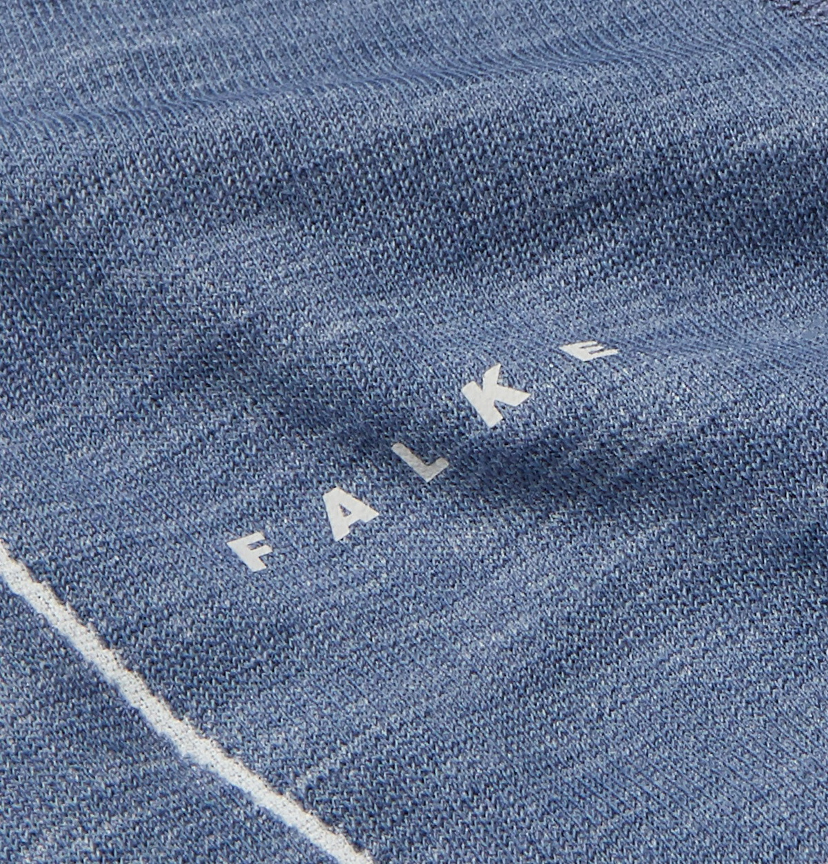 FALKE Ergonomic Sport System - Stretch Tech Merino Wool-Blend Half-Zip Top  - Blue FALKE Ergonomic Sport System