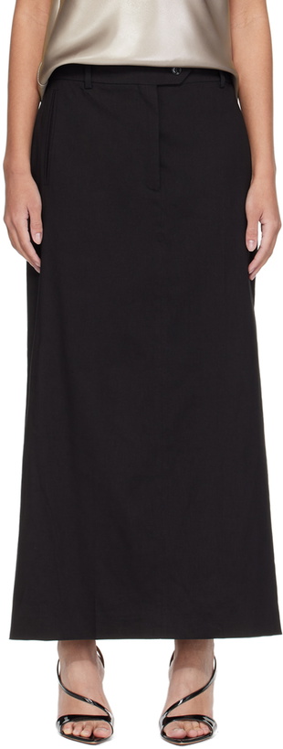 Photo: BOSS Black Slit Midi Skirt