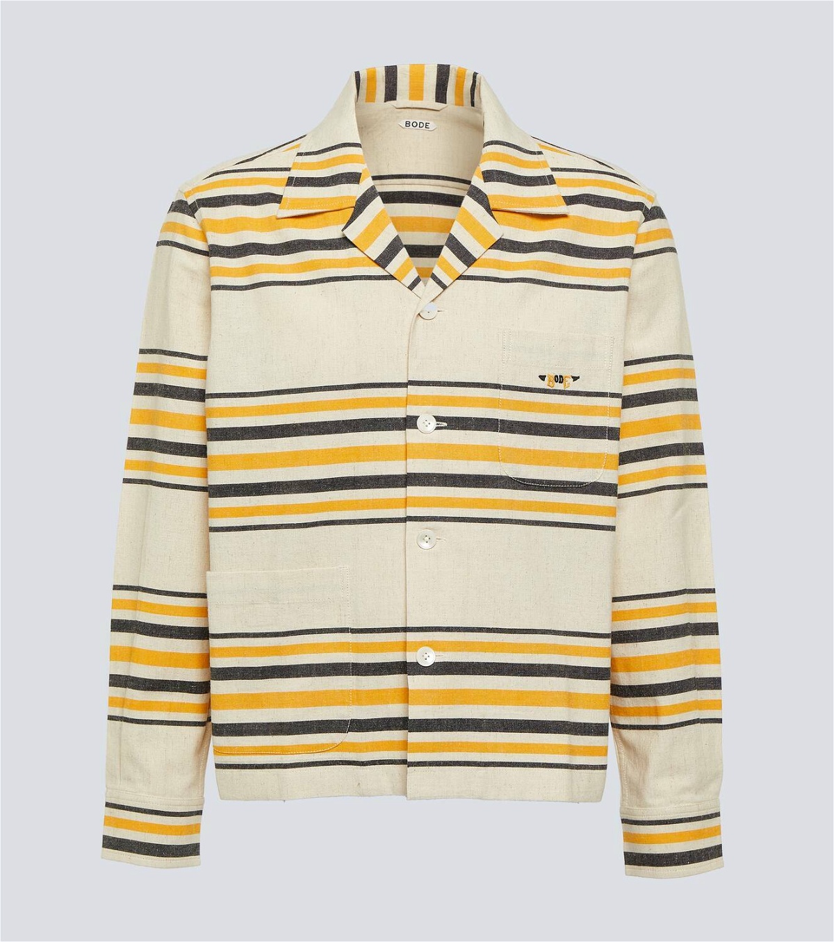 Bode Namesake striped cotton shirt