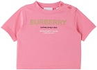 Burberry Baby Pink 'Horseferry' T-Shirt