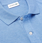 Lacoste - Mélange Cotton-Piqué Polo Shirt - Men - Blue