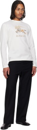Burberry White EKD Long Sleeve T-shirt