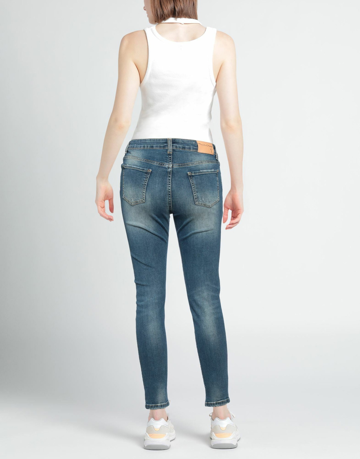 Manila Grace Womens Jeans in Blue
