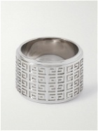 Givenchy - Logo-Engraved Silver-Tone Ring - Silver