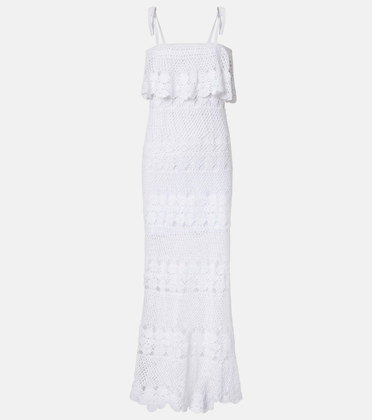 Anna Kosturova Marianne crochet cotton maxi dress