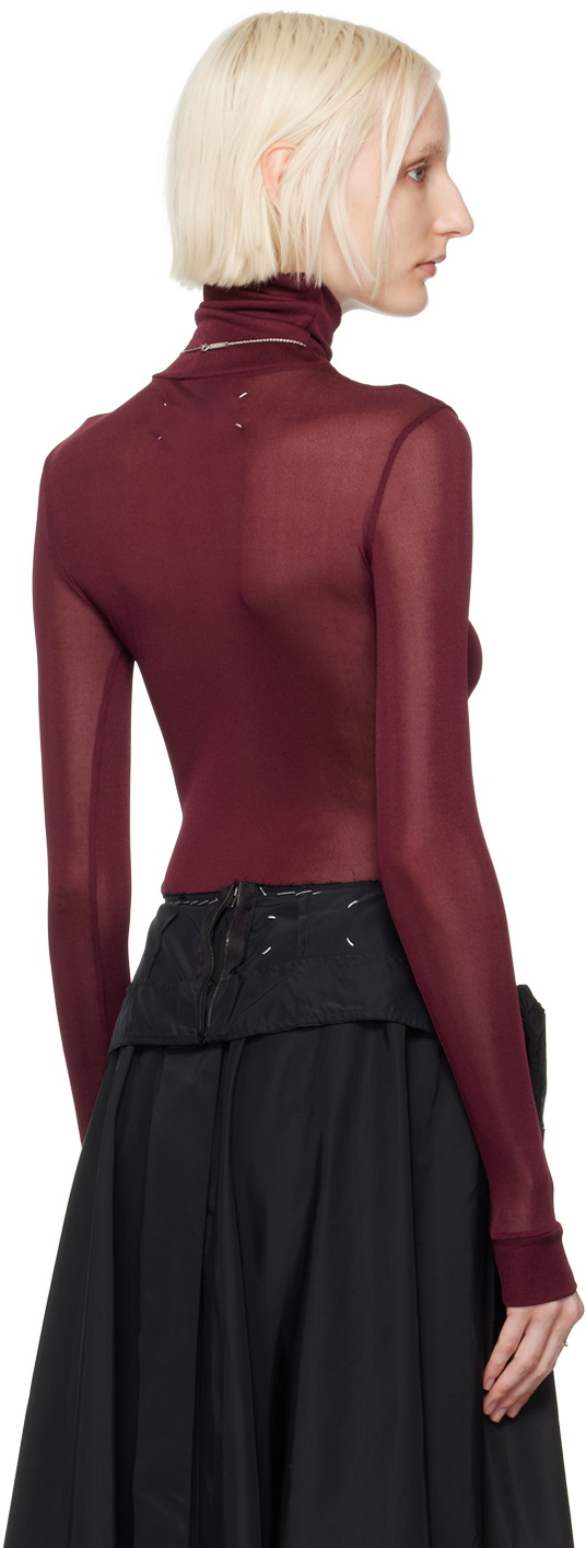 Maison Margiela Burgundy Antristram Bodysuit