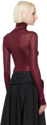 Maison Margiela Burgundy Antristram Bodysuit