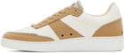 A.P.C. White & Beige Plain Sneakers