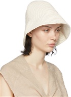 Lauren Manoogian Off-White Knit Bell Hat