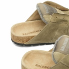 Balenciaga Men's Worn Out Suede Mule in Beige