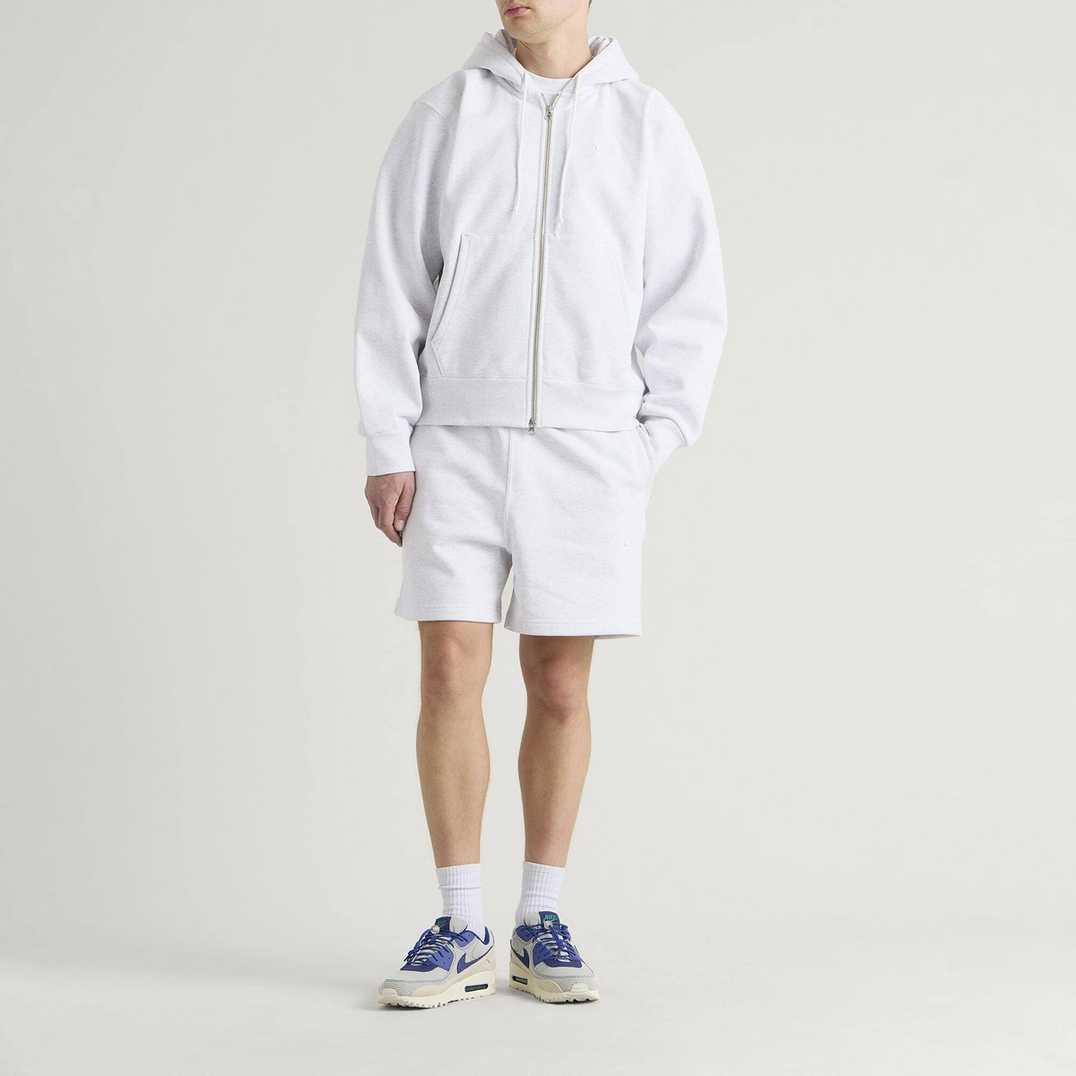 Nike Men's 560 Fleece Short in Birch Heather