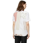 Junya Watanabe White Multi-Fabric Short Sleeve Shirt